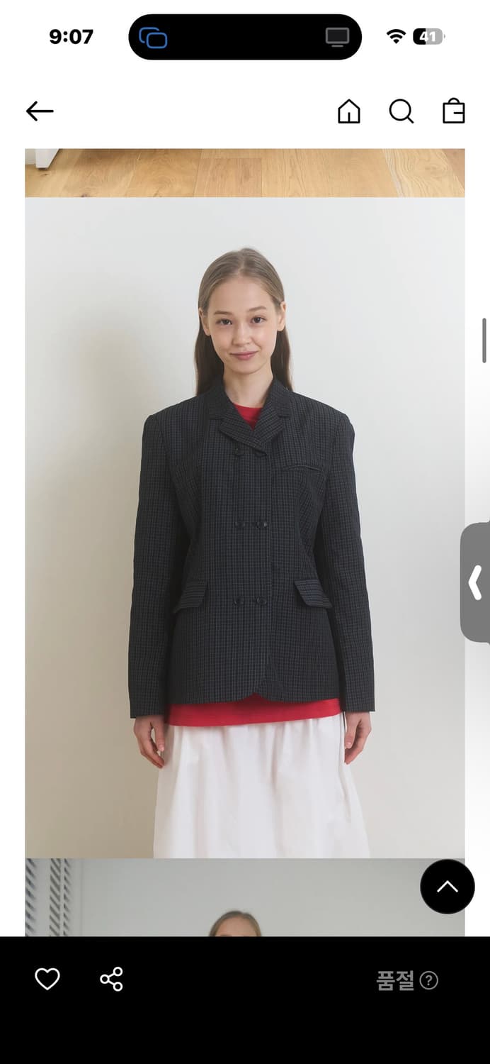 페스토 체크 더블 자켓 상품이미지1