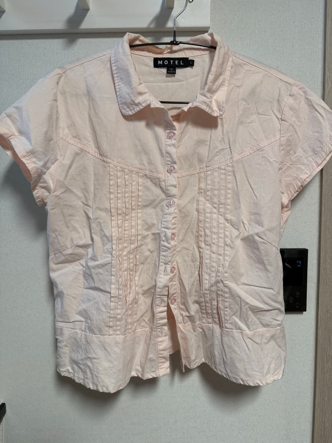 Motel rocks Wilmot Blouse 핑크 상품이미지2