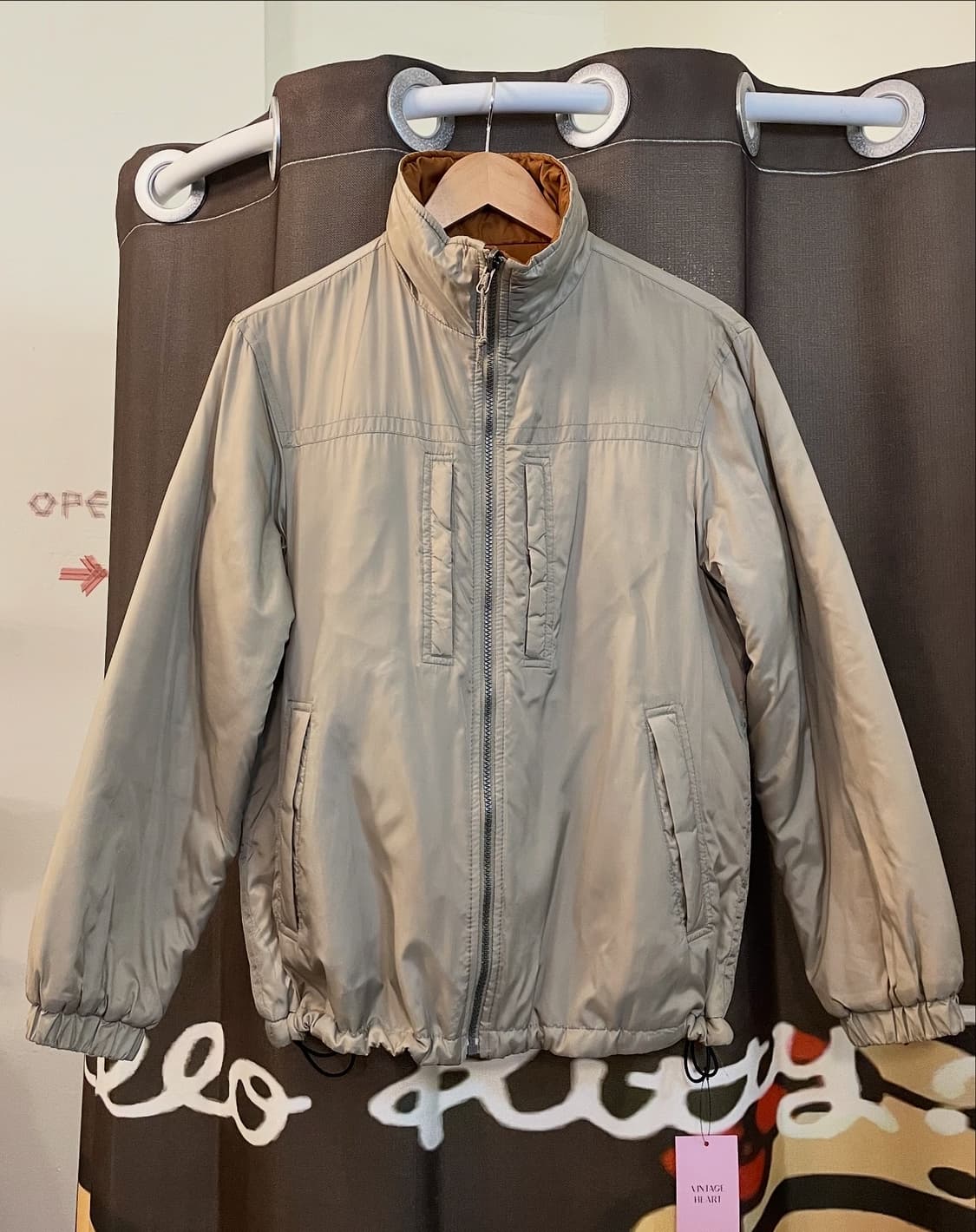 리버시블 그레이&브라운 점퍼 상품이미지4