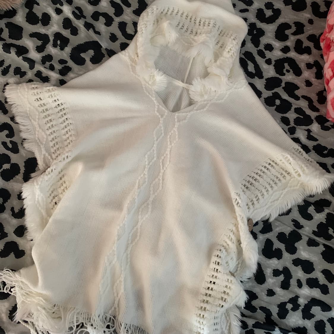 갸루 오네갸루 화이트 판쵸 판초 y2k 상품이미지1