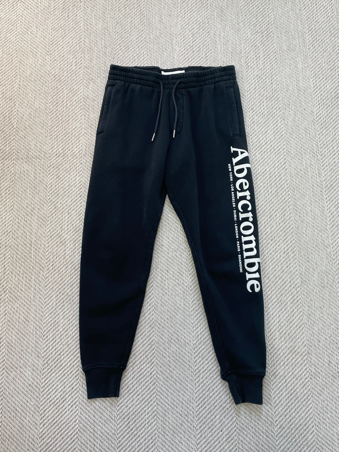 아베크롬비 로고 블랙 조거팬츠  J04020 상품이미지1