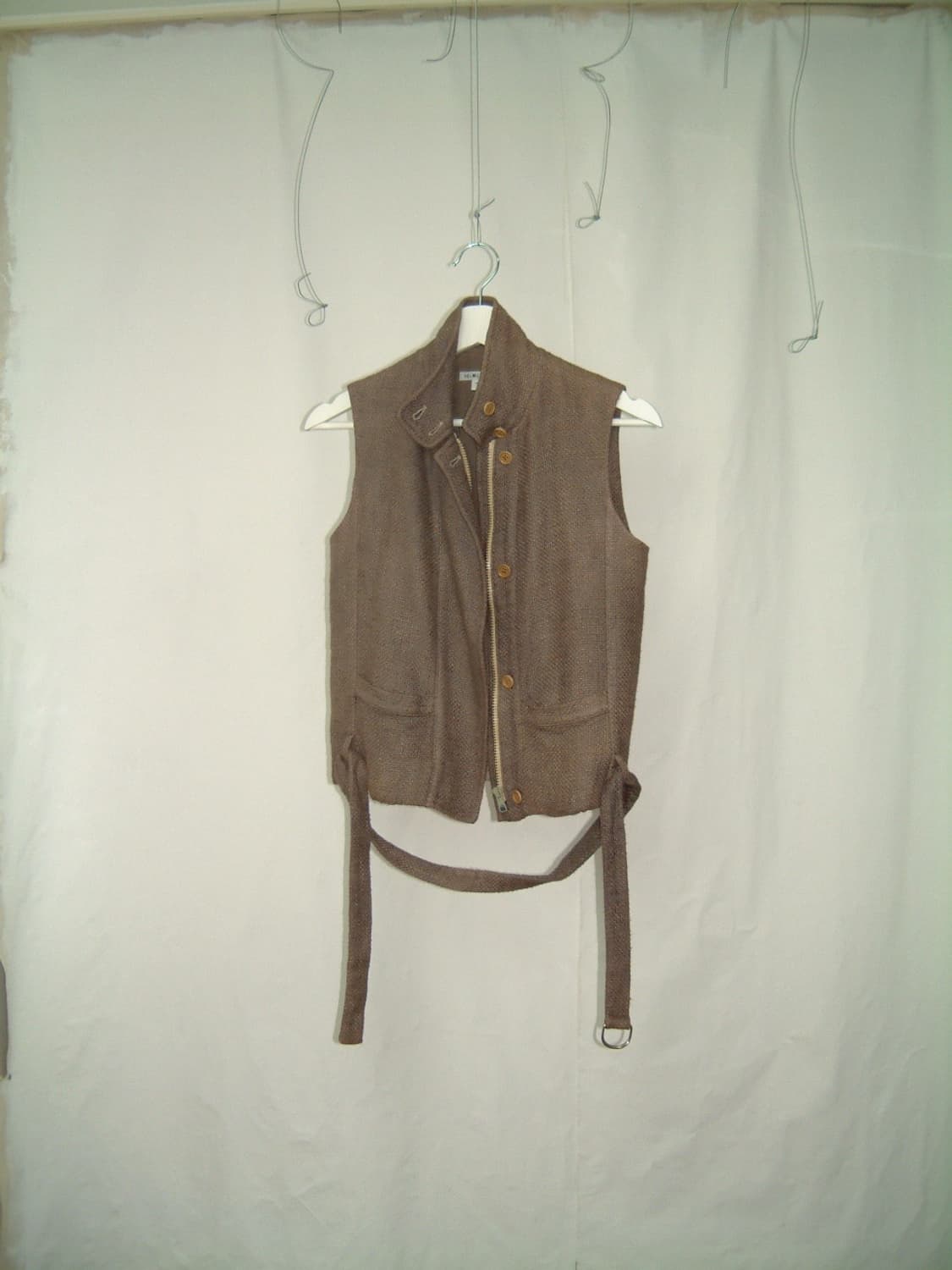 Helmut lang 2001ss linen zip up vest 40 상품이미지1