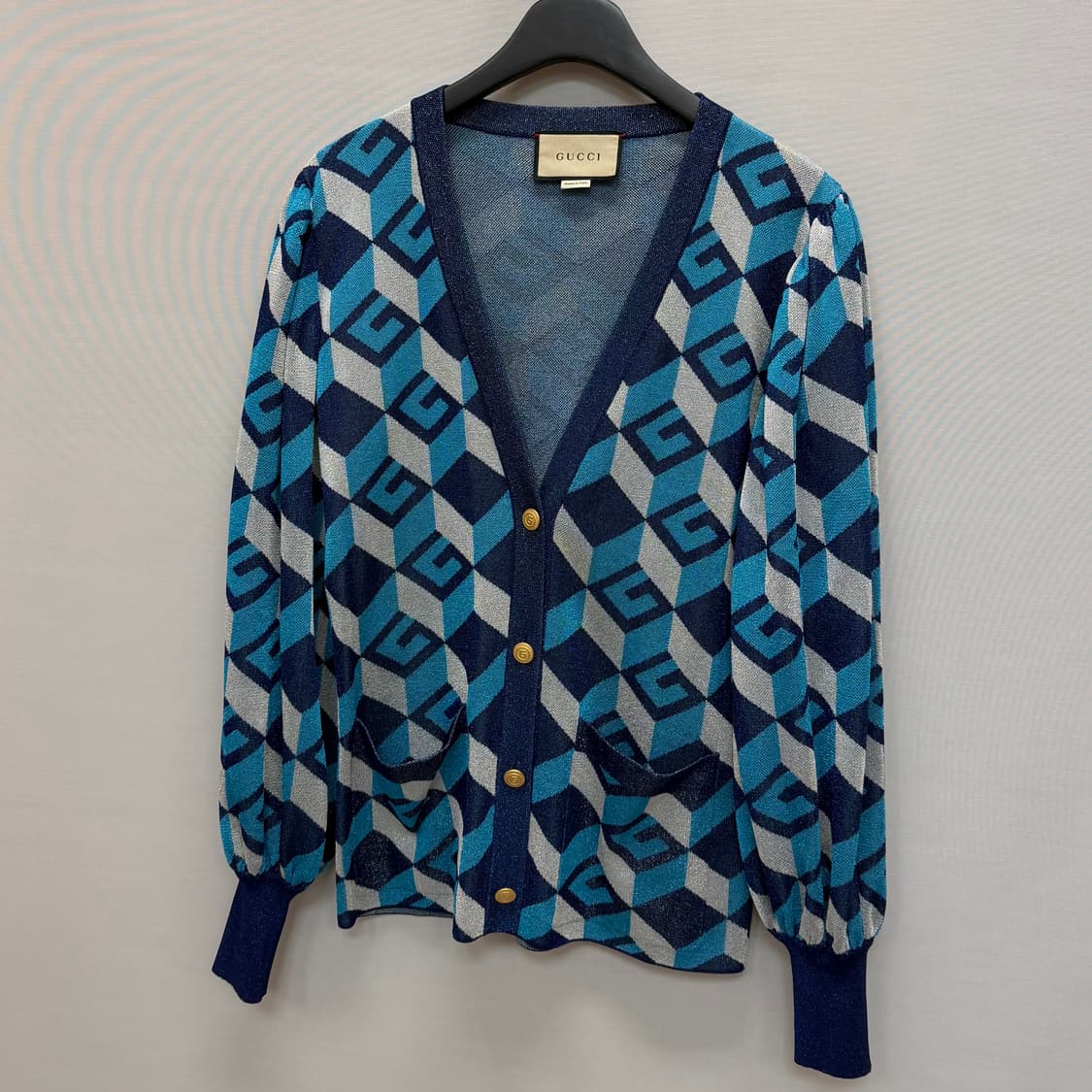 구찌 GG LAME 자카드 브이넥 가디건 ( 55~66 ) 상품이미지3