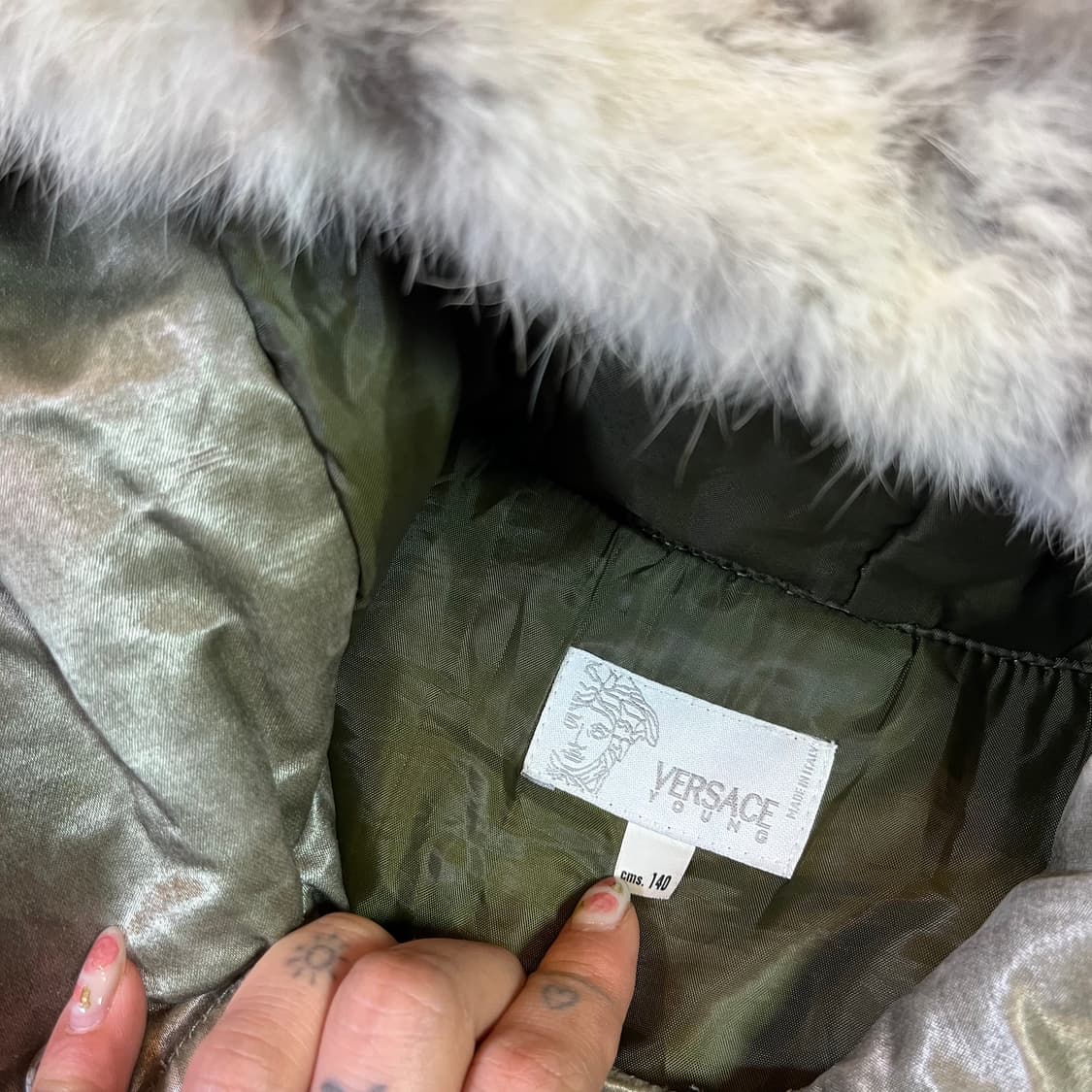 베르사체 새틴 버클 자켓 상품이미지5