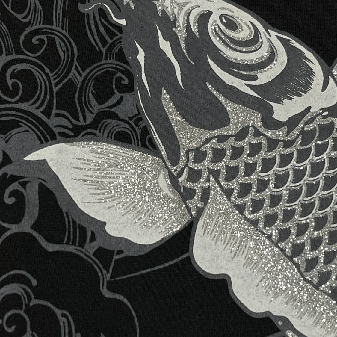 [Vintage] Glitter Koi Printed T Shirt 상품이미지4