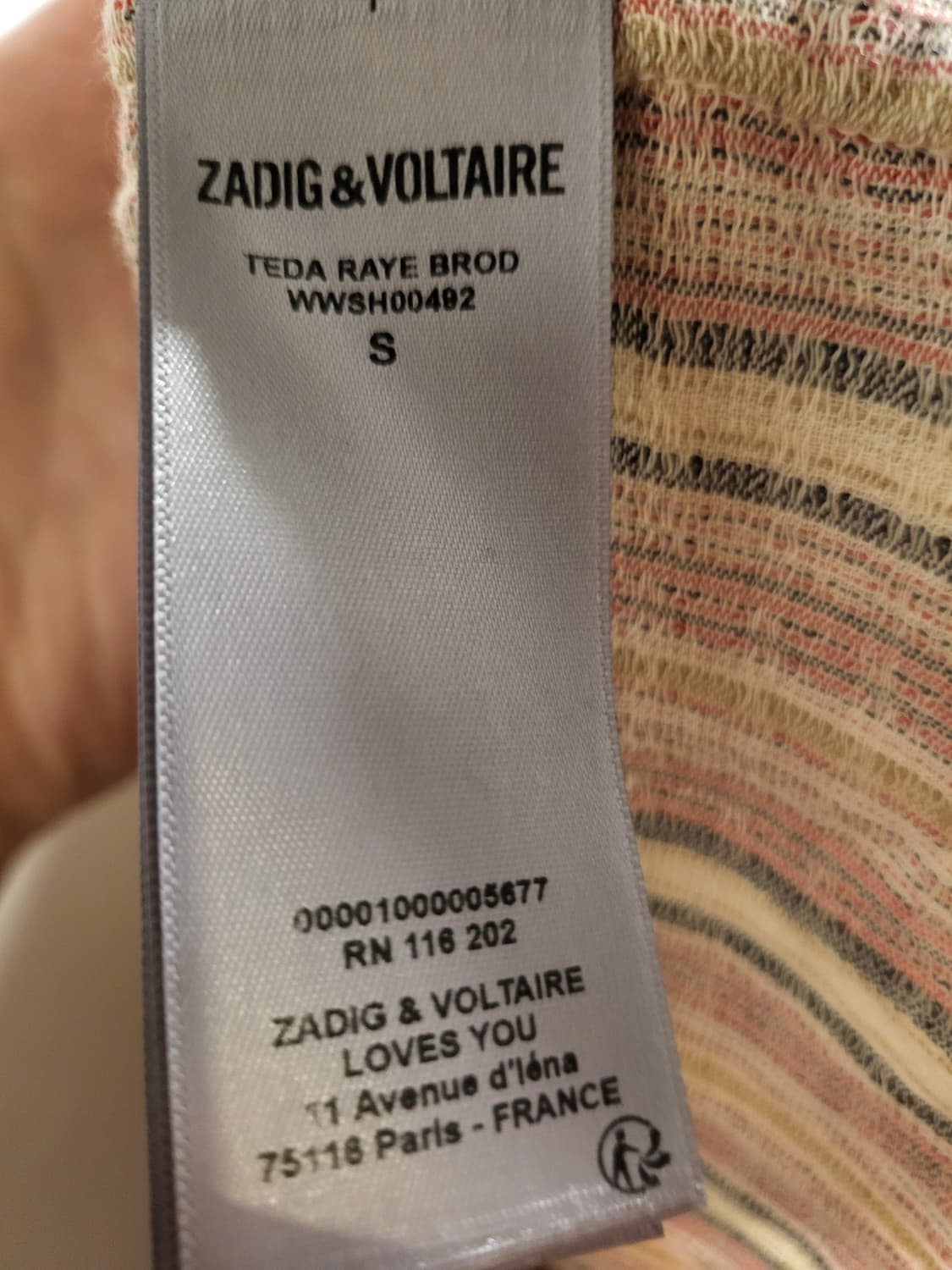 [S]Zadig&Voltaire  자수 블라우스 상품이미지5