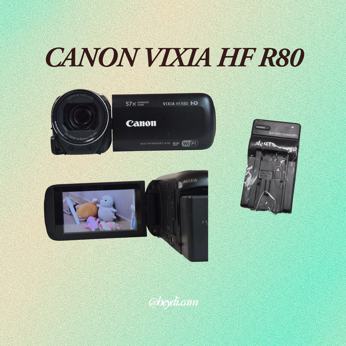 [미품급] 캐논 빅시아 CANON VIXIA HF R80 매트블랙 상품이미지2