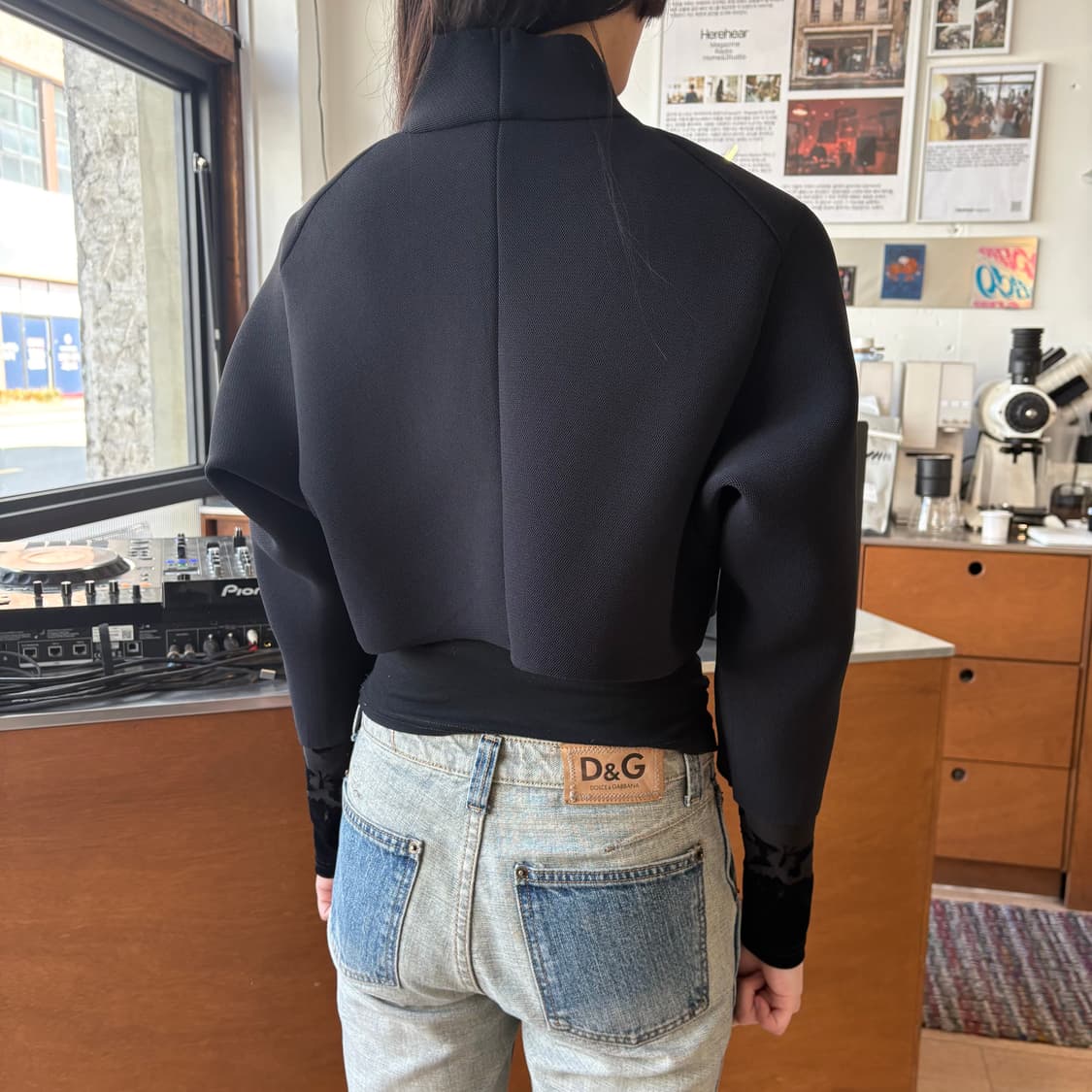 히로코 코시노 더블 매쉬 볼레로 상품이미지5