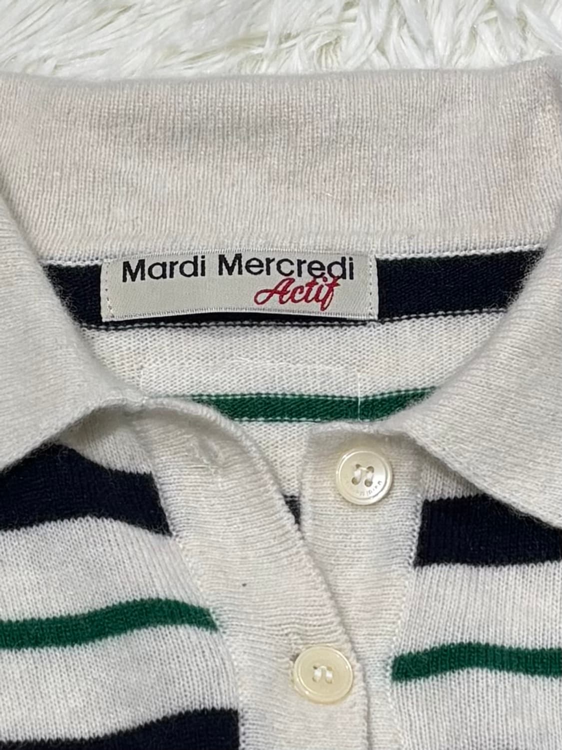마르디 스트라이프 카라 니트 상품이미지6
