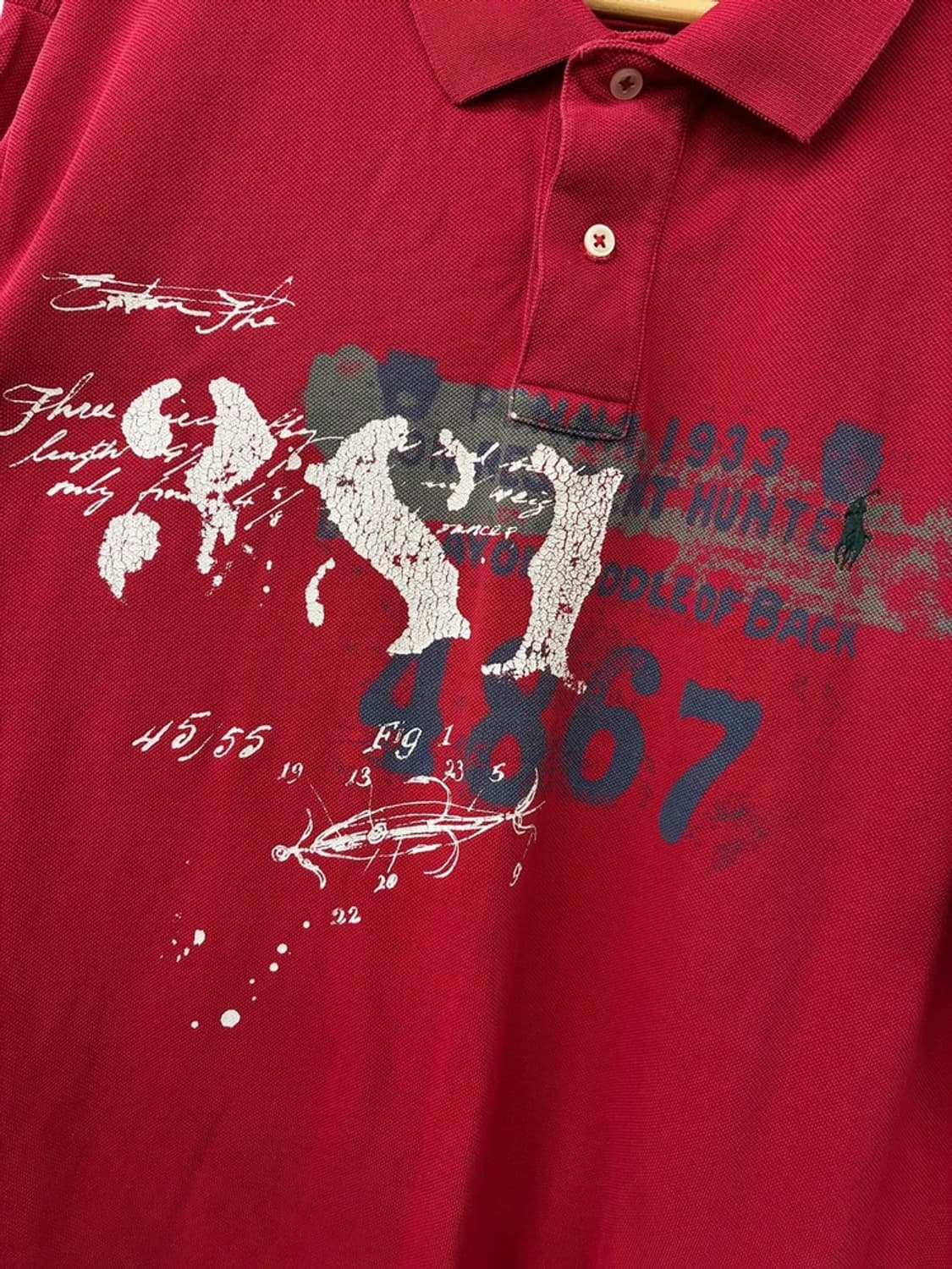 폴로 랄플로렌 00's Y2K 프린팅 반팔 카라 티셔츠 PN9793 상품이미지3