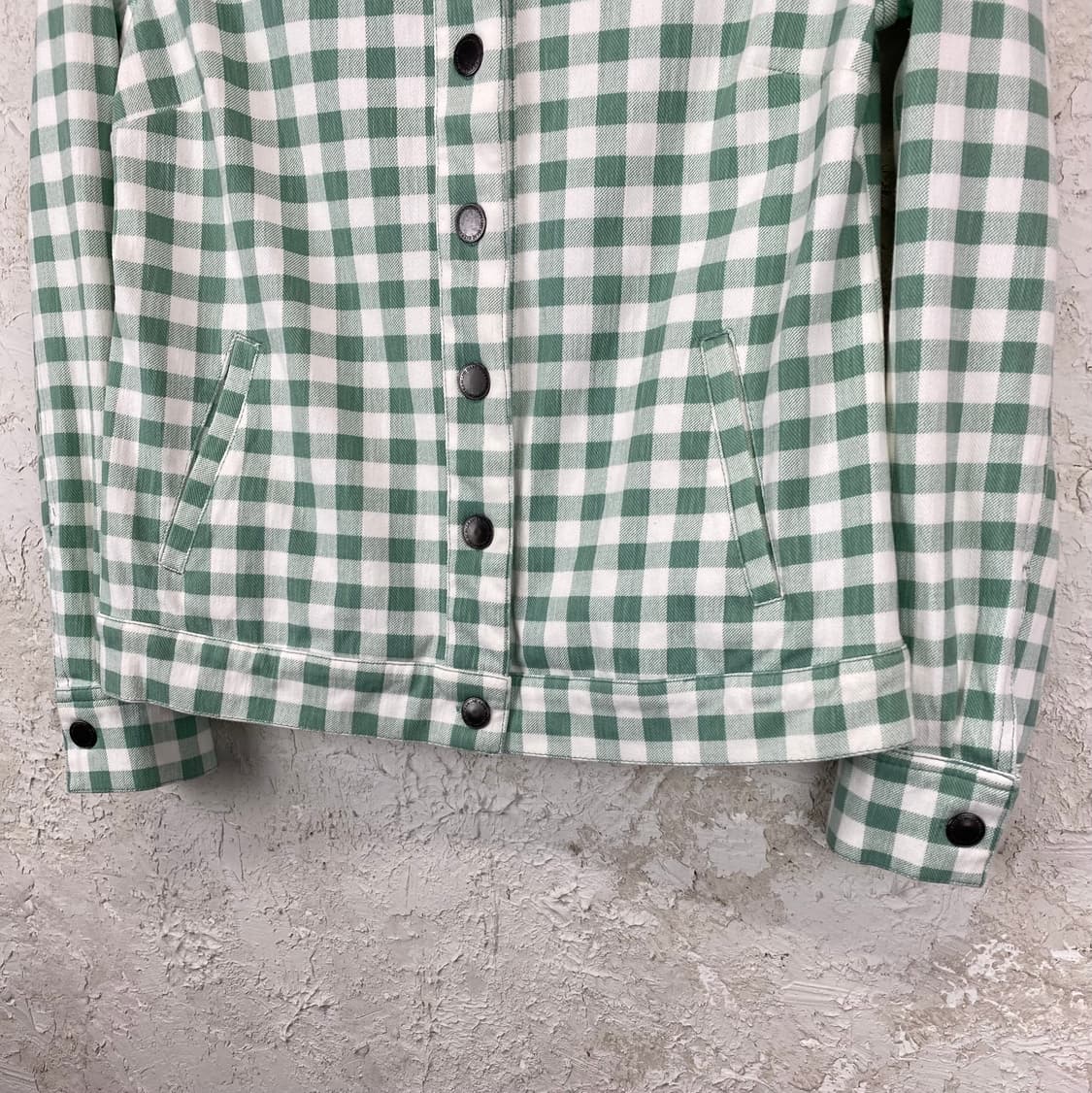 이삭 미즈라히 체크 패턴 코튼 블렌드 트러커 자켓 상품이미지3