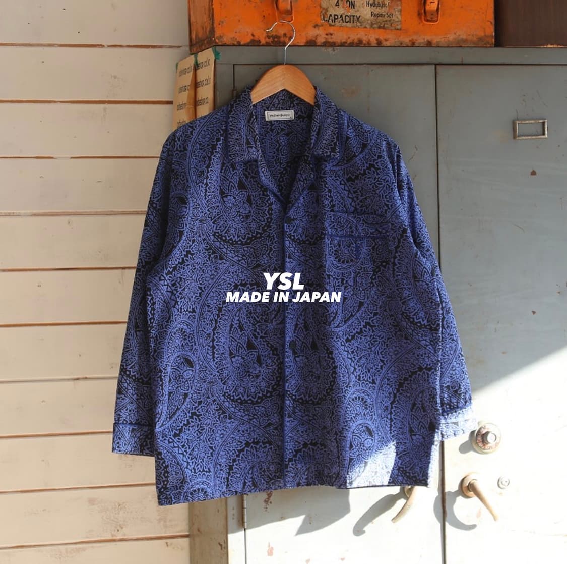 (착용컷) YSL 패턴 파자마 셔츠 (남성용 100) 상품이미지1