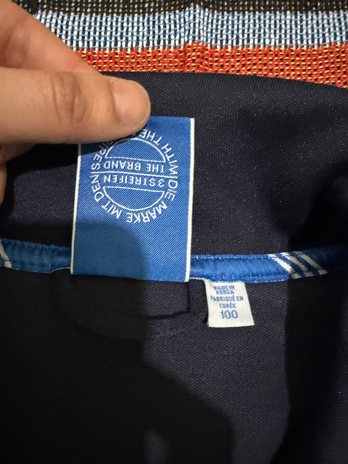 100) 아디다스 파이어버드 로고 트랙탑 져지 네이비 상품이미지5