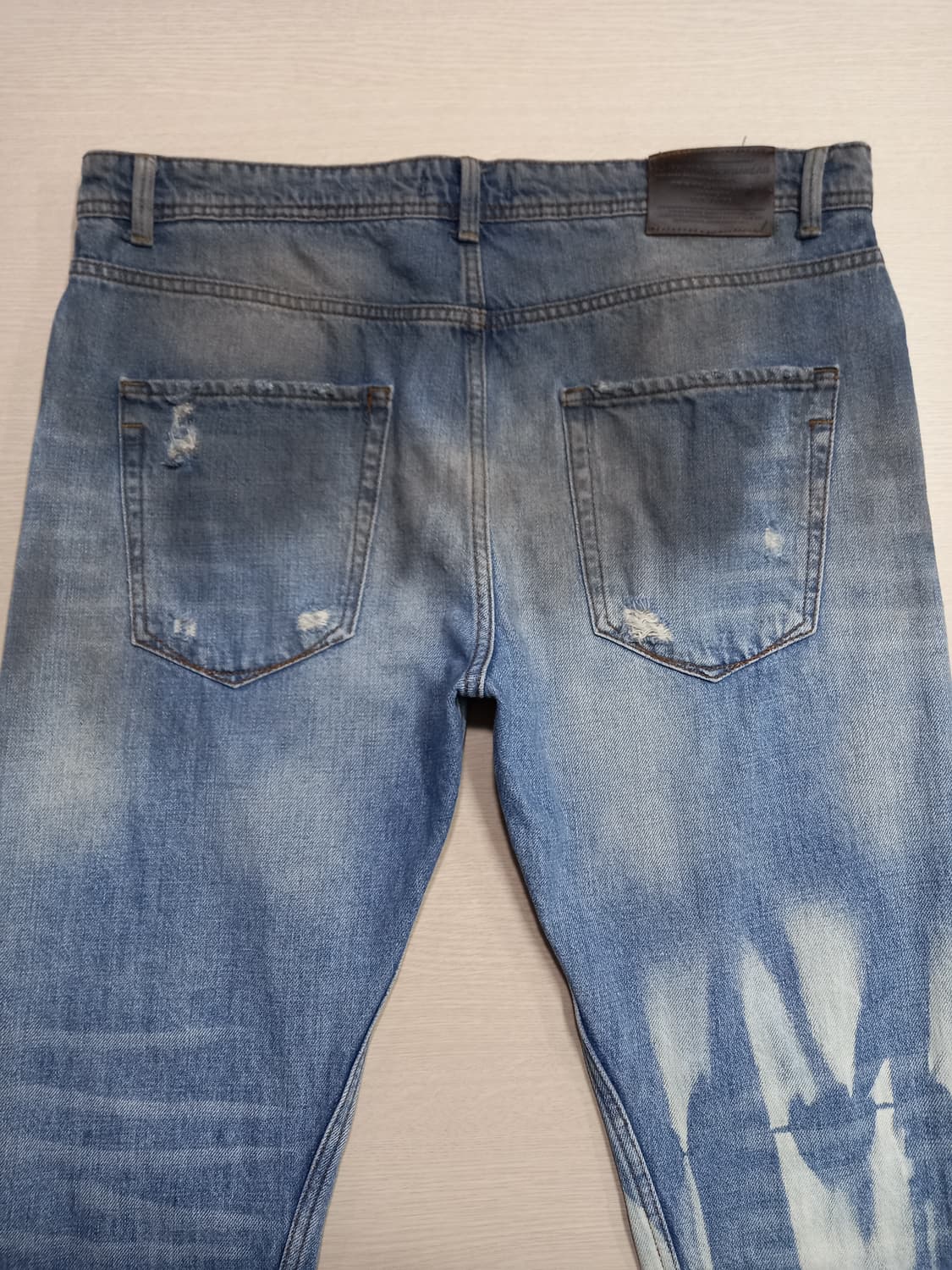 36 ZARAMAN 데미지워싱 상하스판 슬림일자진 36-431 상품이미지4