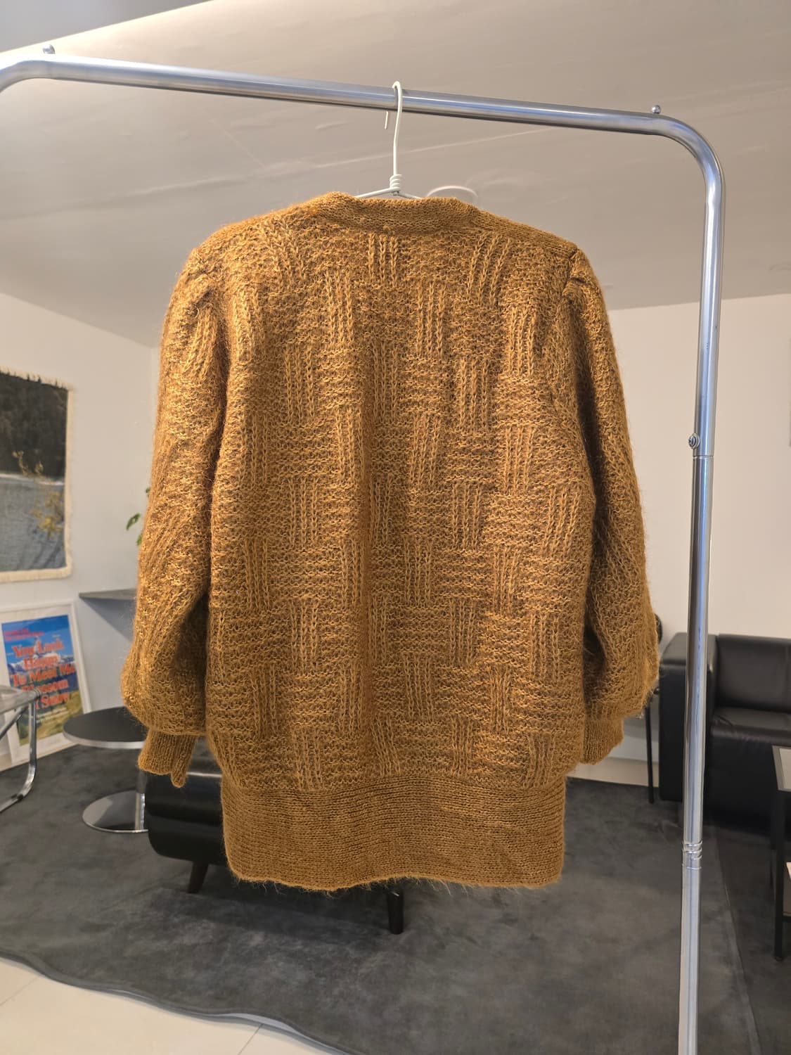 브라운 니트 가디건 상품이미지3