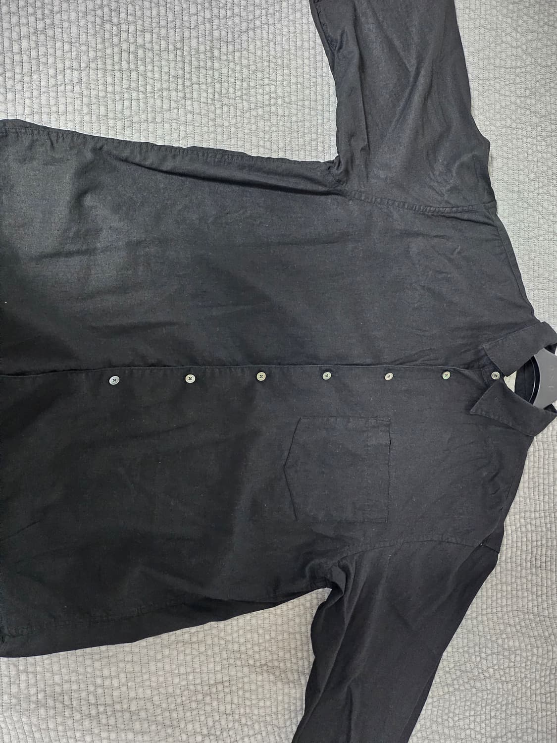 애습 린넨 코어 셔츠 블랙 팝니다 상품이미지2