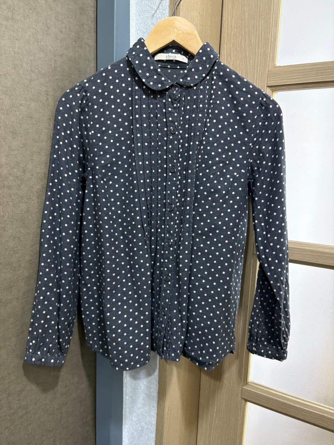 다크 그레이 도트 셔츠 상품이미지10