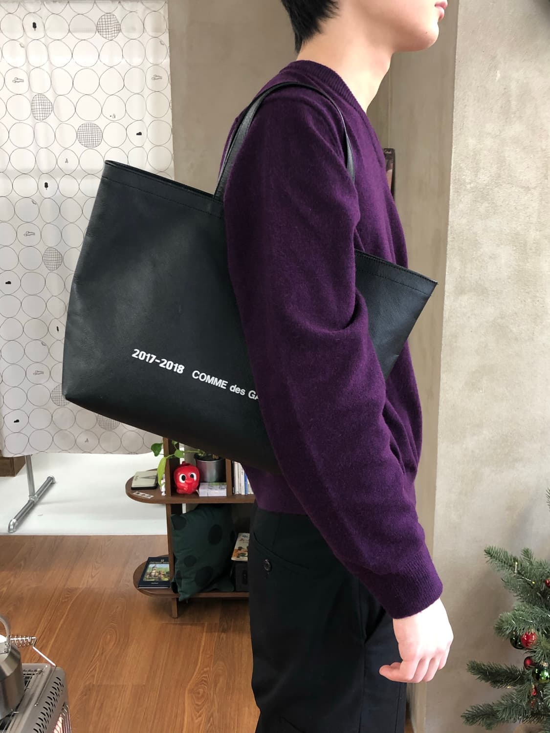 꼼데가르송 소가죽 윤여정 가방 토트백 상품이미지7