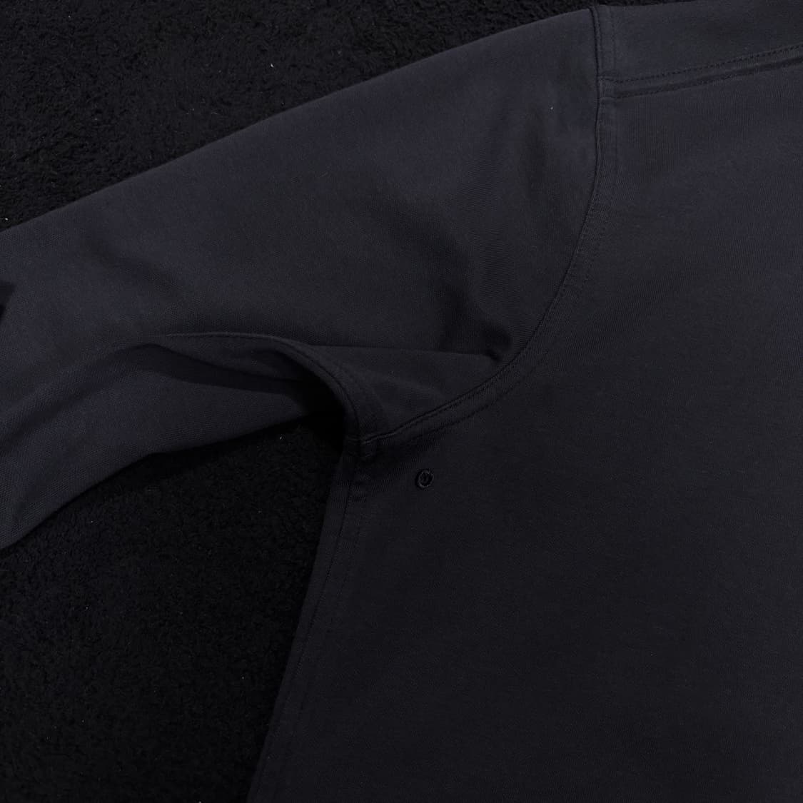 L 나이키 블랙 드라이핏 포켓 긴팔 카라티 상품이미지4