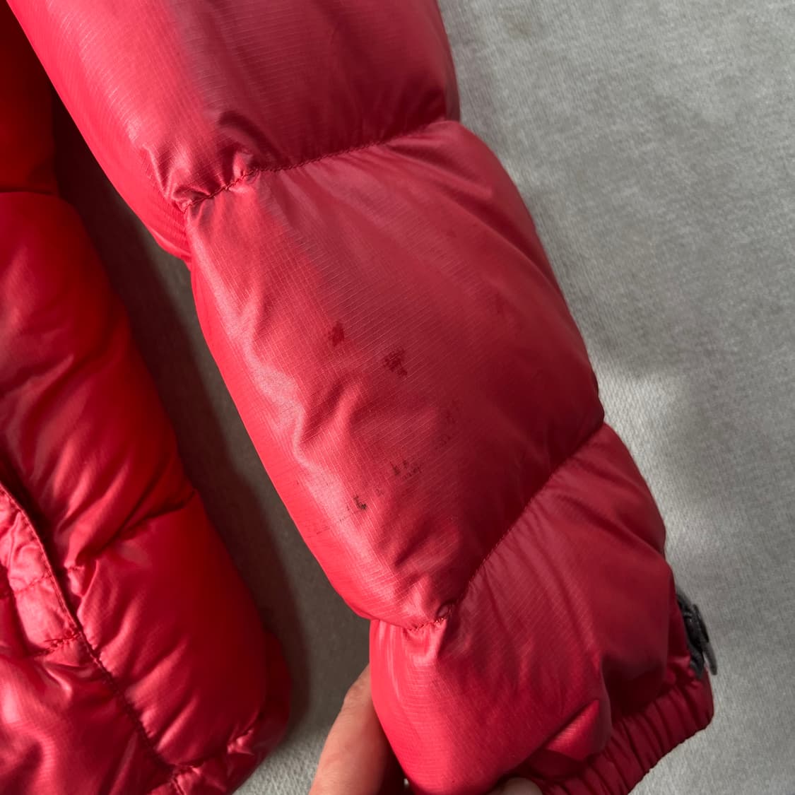 W 100 노스페이스 핑크 눕시700 패딩 상품이미지7