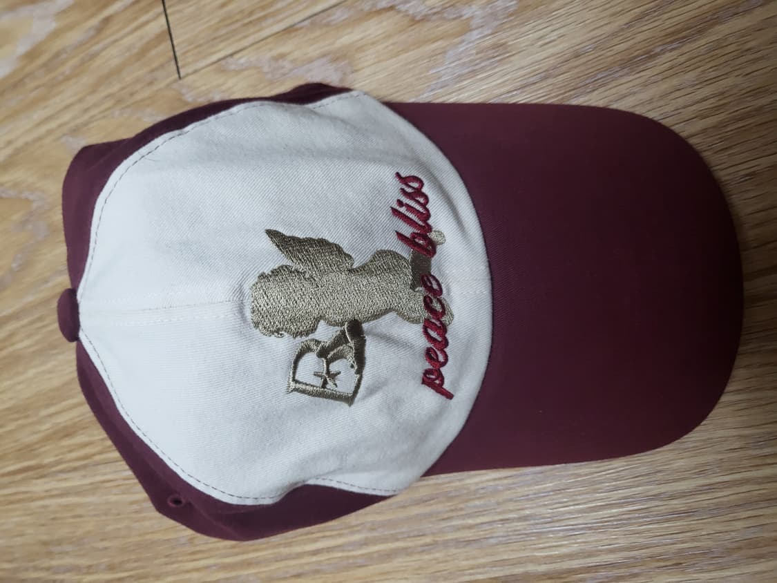 바우프 엔젤 볼캡 모자 버건디 상품이미지4