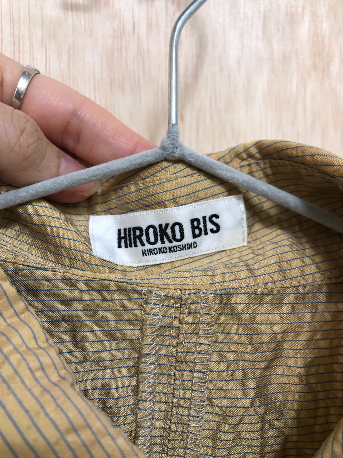 [직수입] 빈티지 hiroko koshino 블라우스 자켓 골드 상품이미지7