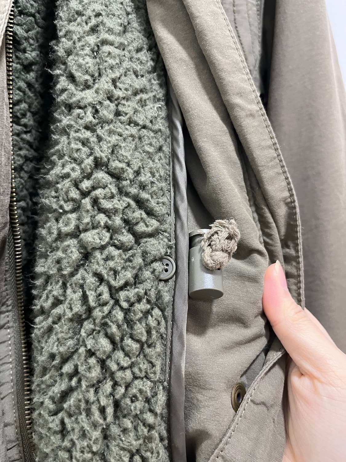 일본 빈티지 카고 포켓 넥버클 퍼야상 자켓 상품이미지6