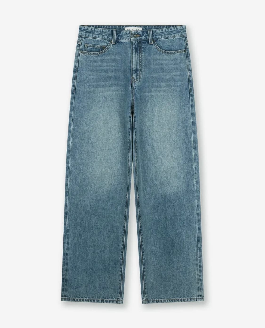 (32) 비슬로우X패션약국  와이드 셀비지데님 라이트블루 상품이미지1