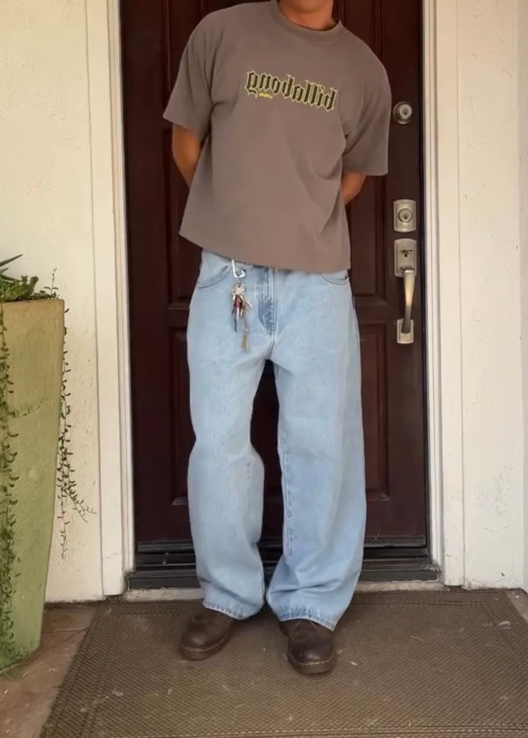 bombshell 루즈핏 베기 데님 라이트 워시 30x32 상품이미지1