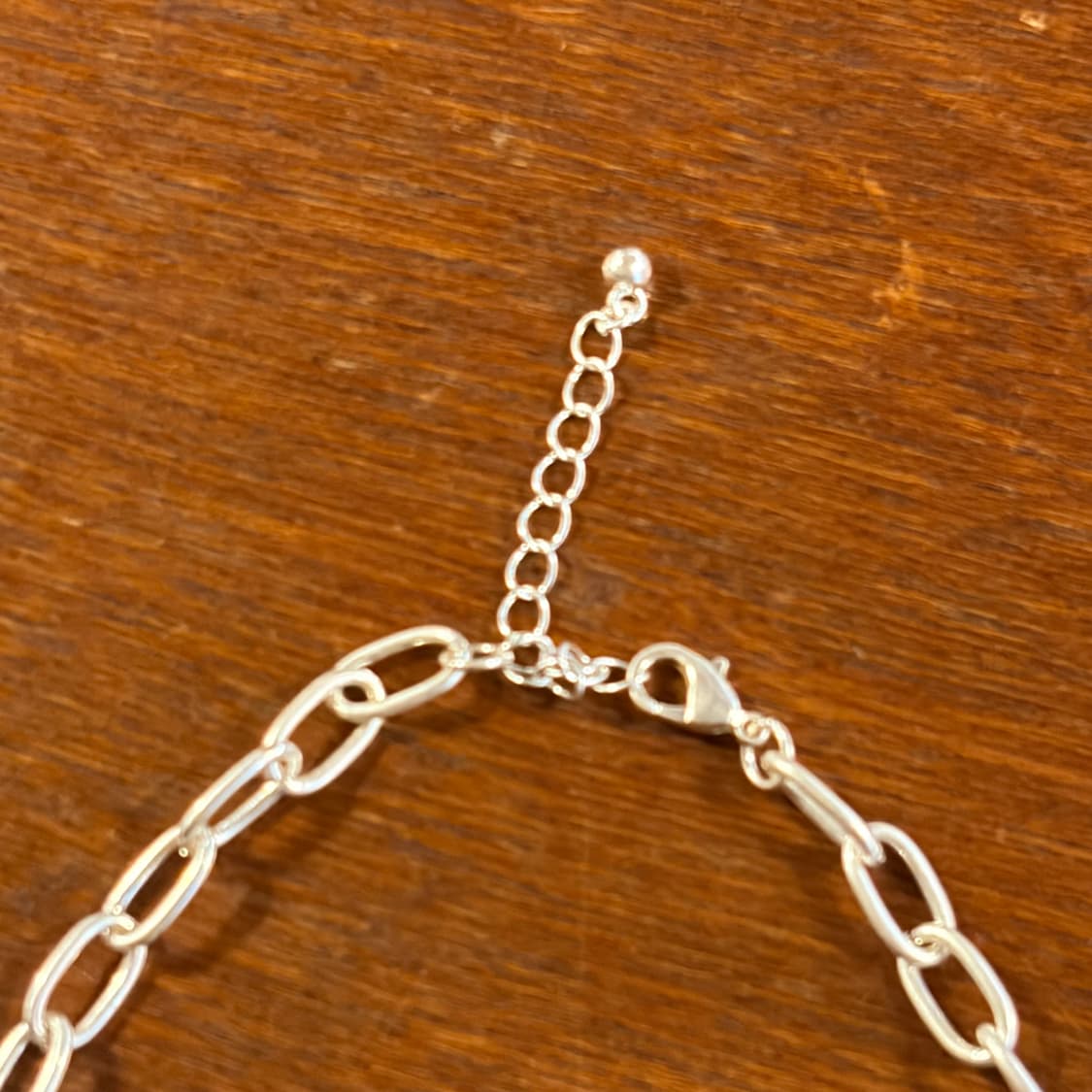 새상품 신주 실버코팅 진주체인 목걸이 상품이미지6