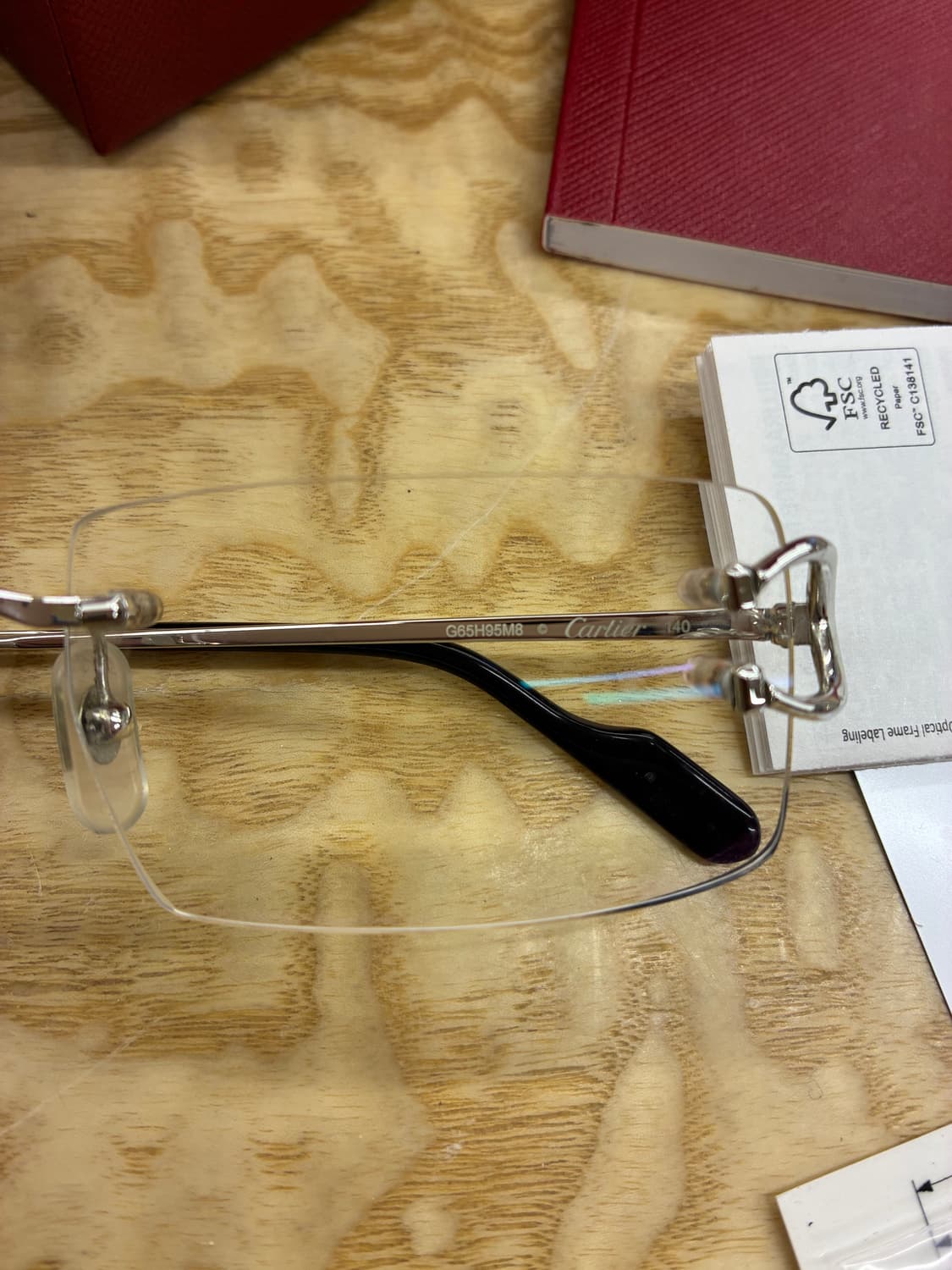 까르띠에 c데코 림리스 안경 실버 ct0487o  상품이미지2