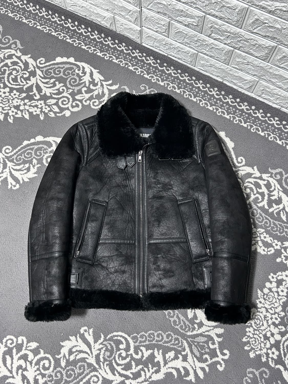 버커루 시어링 버클 무스탕 자켓 상품이미지4