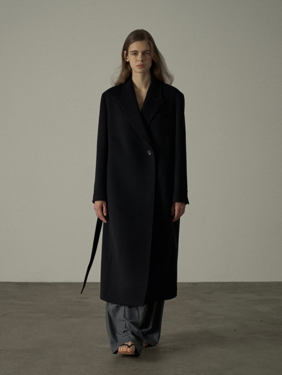 파사드패턴 캐시미어 벨티드 코트 상품이미지1