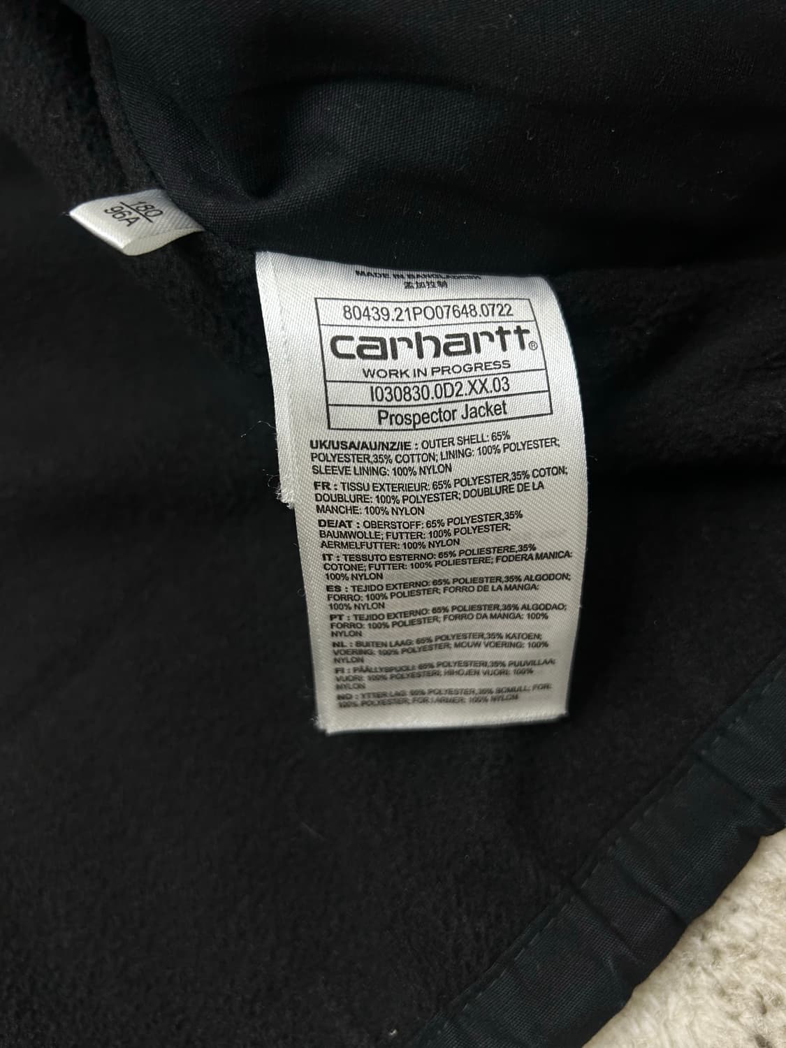 [L]칼하트WIP Prospector 자켓/블랙/기모 상품이미지9