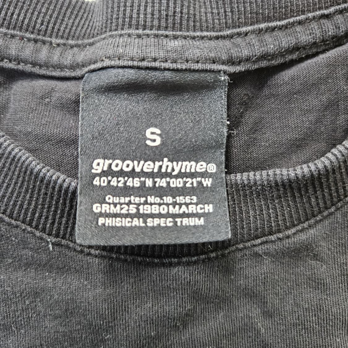 S 그루브라임 스몰로고 반팔 티셔츠  0305Y 상품이미지3