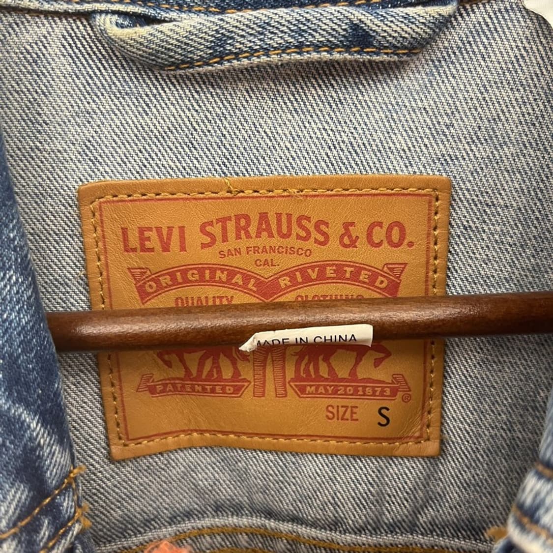 리바이스 캐주얼 빈티지 트러커 연청 데님 자켓 S C10711 상품이미지5