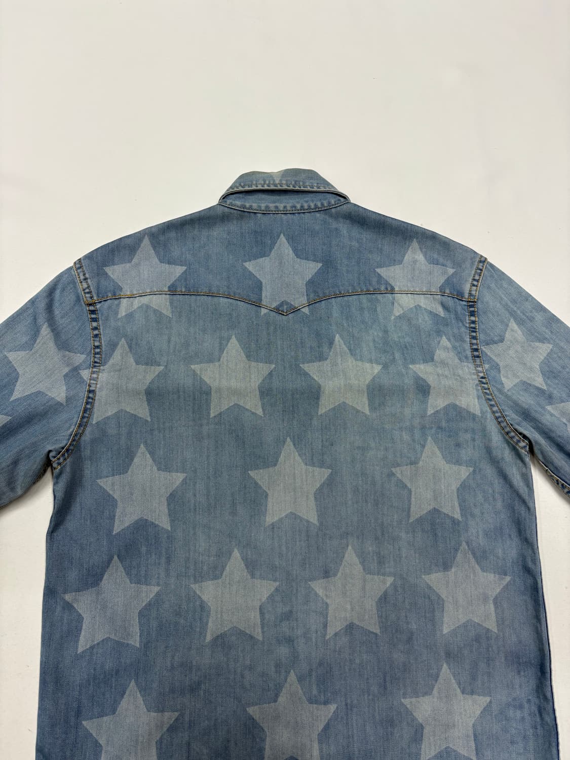 생로랑 스타패턴 웨스턴 카우보이 데님셔츠 상품이미지6