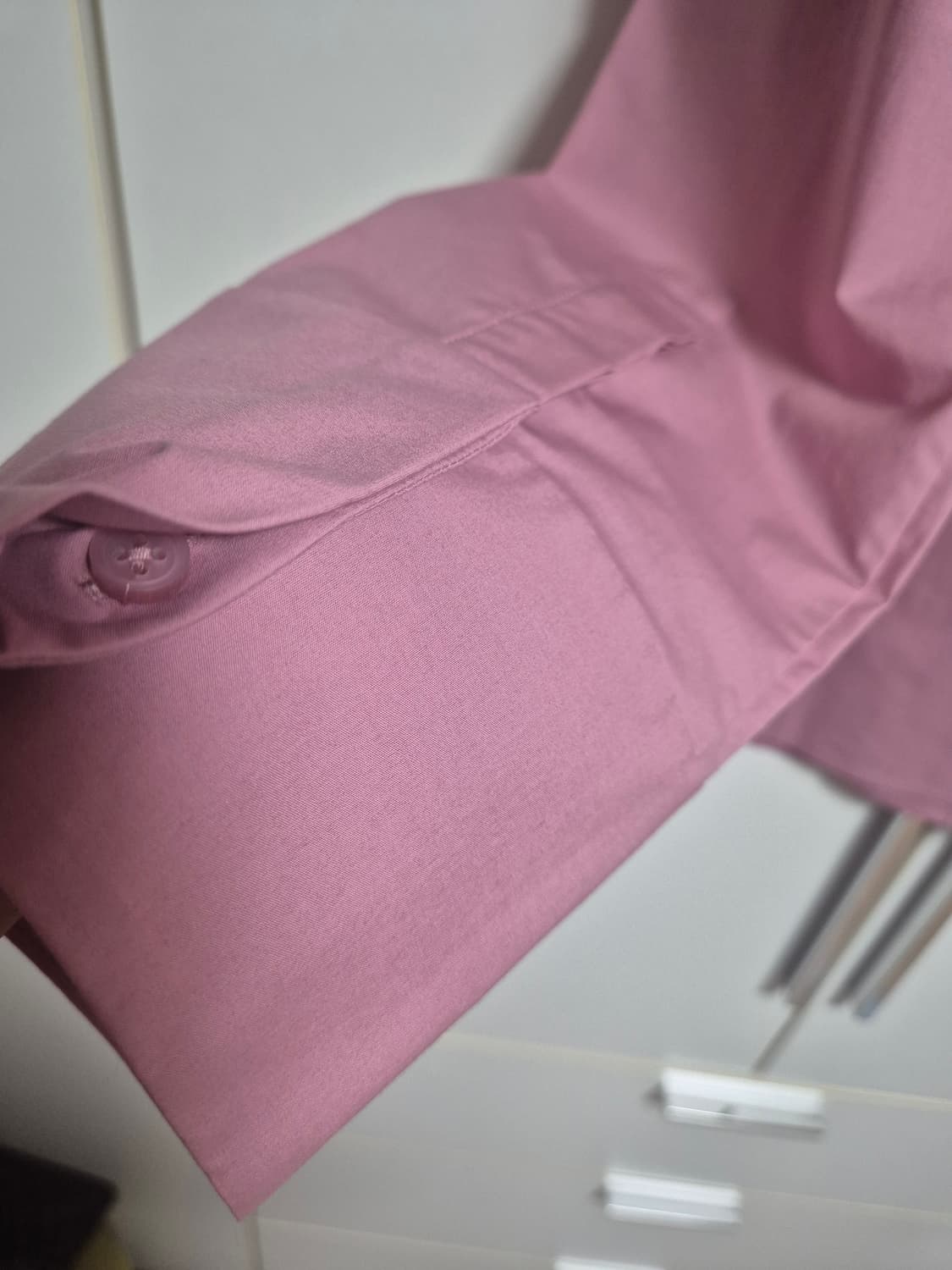 코스 COS 하이넥 투웨이 셔츠 다크핑크 상품이미지4