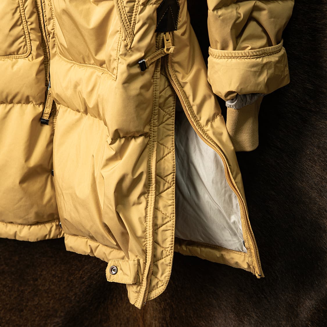 [XS] 파라점퍼스 18FW 마스터라이트 롱베어 다운자켓 사프란  상품이미지4