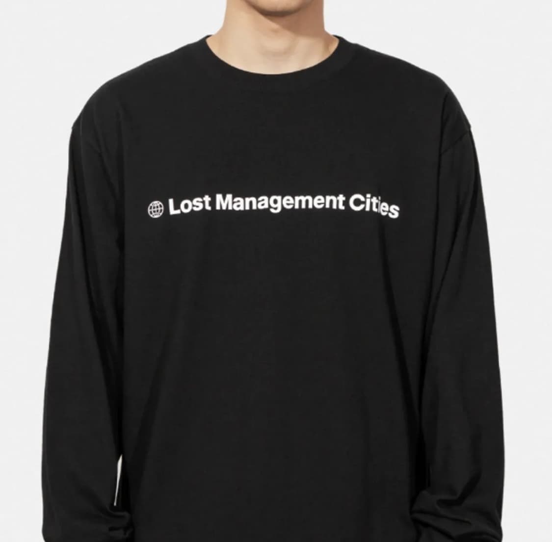 [L] LMC 엘엠씨 미사용 블랙 롱슬리브 긴팔티 상품이미지3