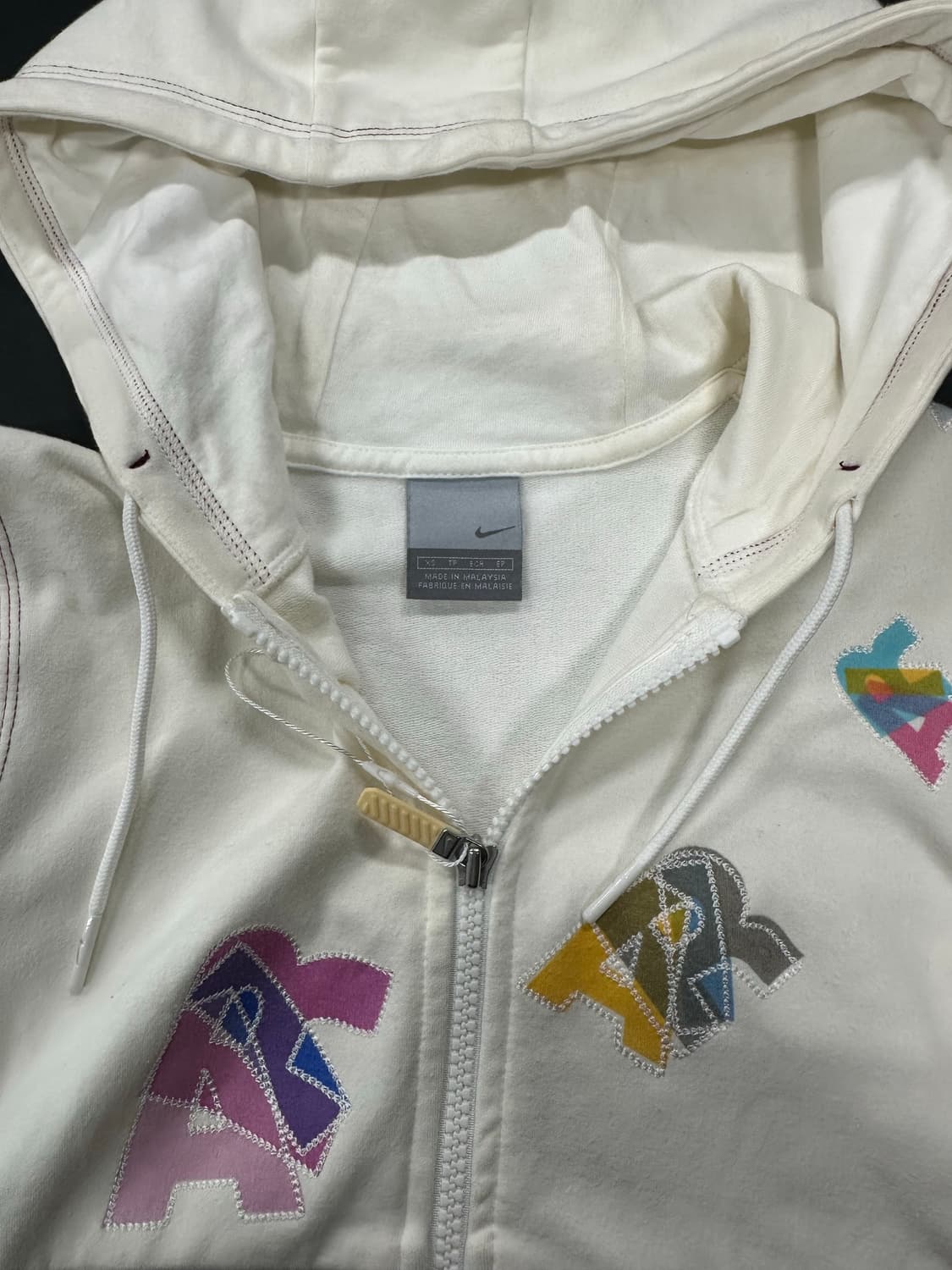 나이키 여성 화이트 후드 집업 상품이미지4