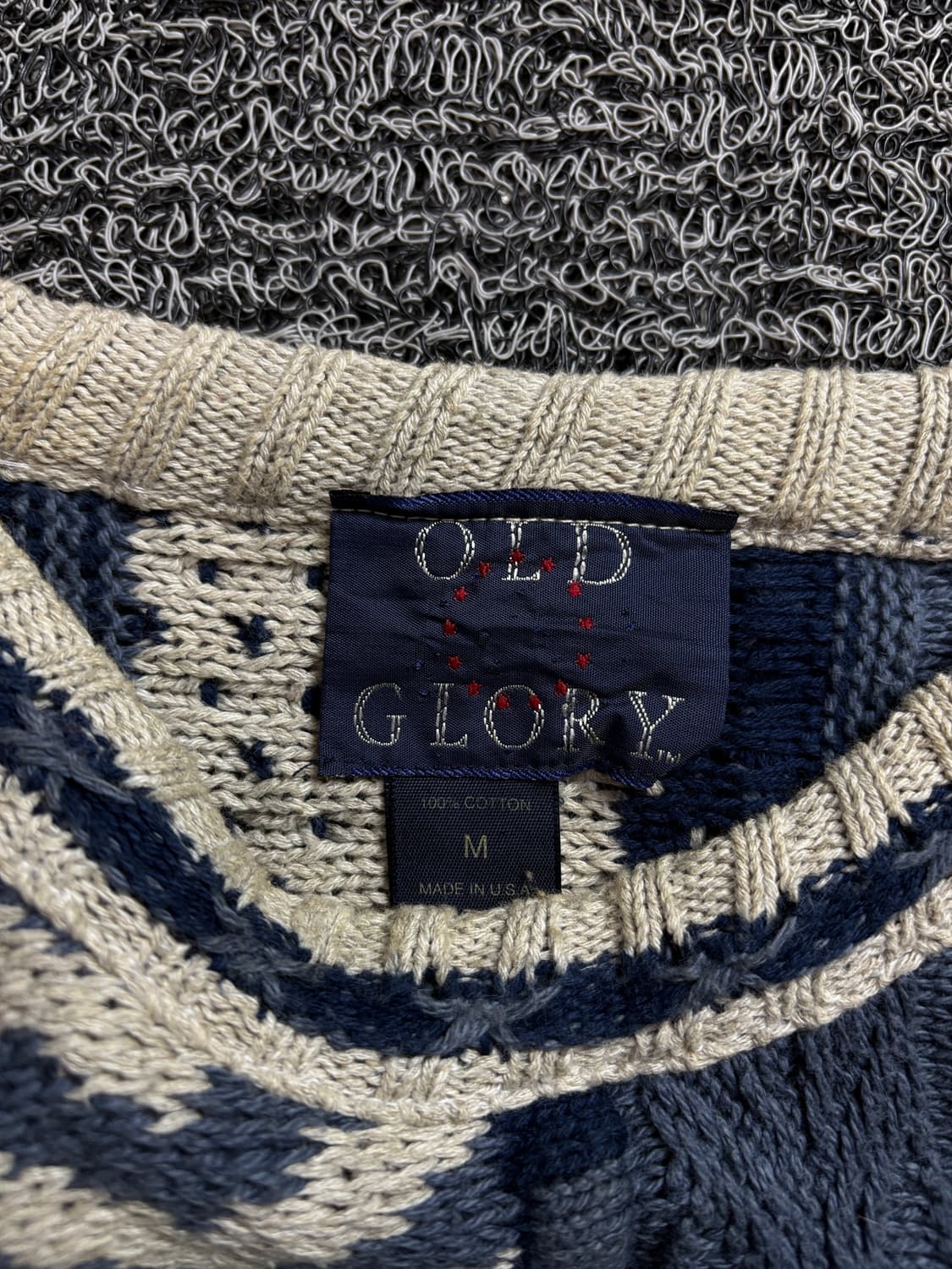 OLD GLORY US 아카이브 케이블 패턴 스웨터 1972 상품이미지5