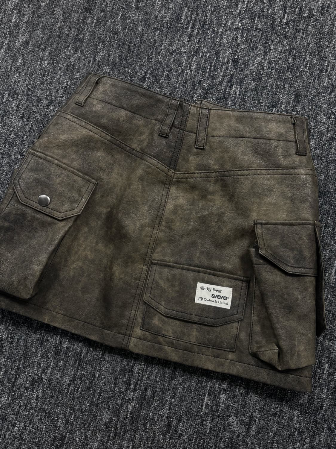 에스이오 레더 미니 스커트 상품이미지8