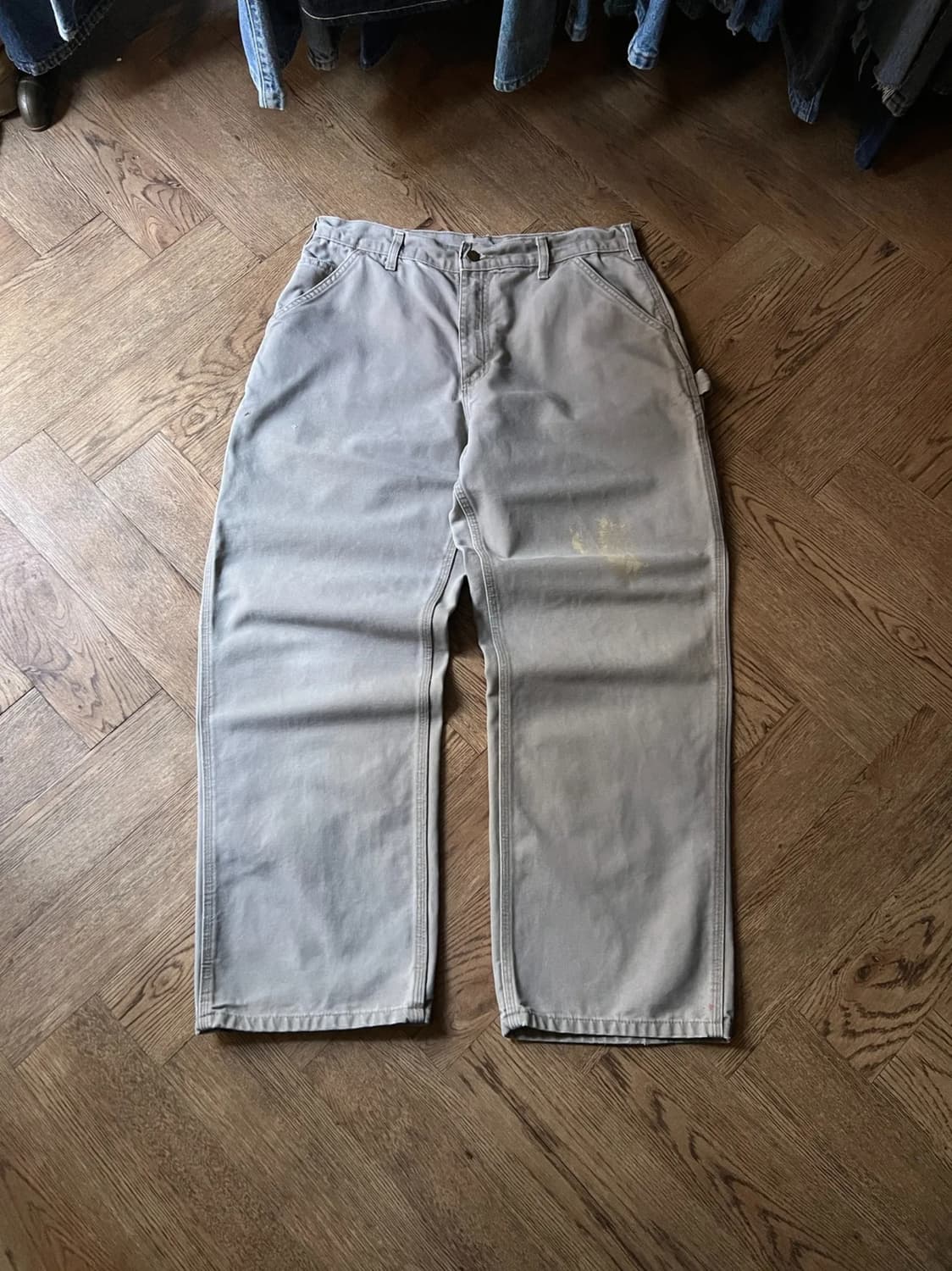 [34]칼하트 USA 빈티지 페인팅 데저트 탄 싱글니 카펜터 워크 팬츠 상품이미지1