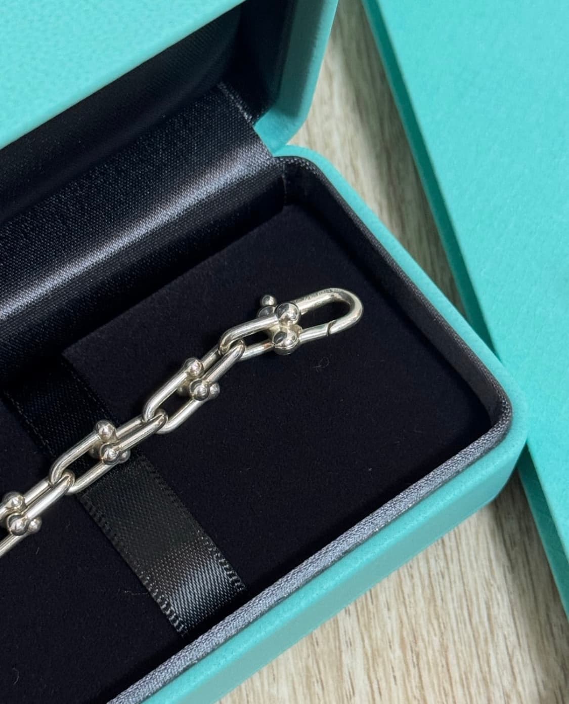 [M] 티파니 하드웨어 스몰링크 팔찌 브레이슬릿  실버 상품이미지3