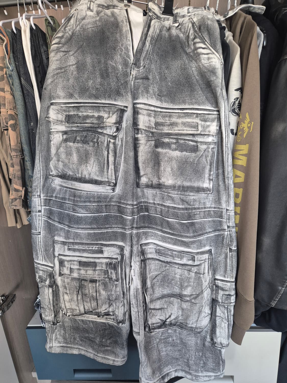 프로젝트gr 페인트 카고 데님 2사이즈 상품이미지1