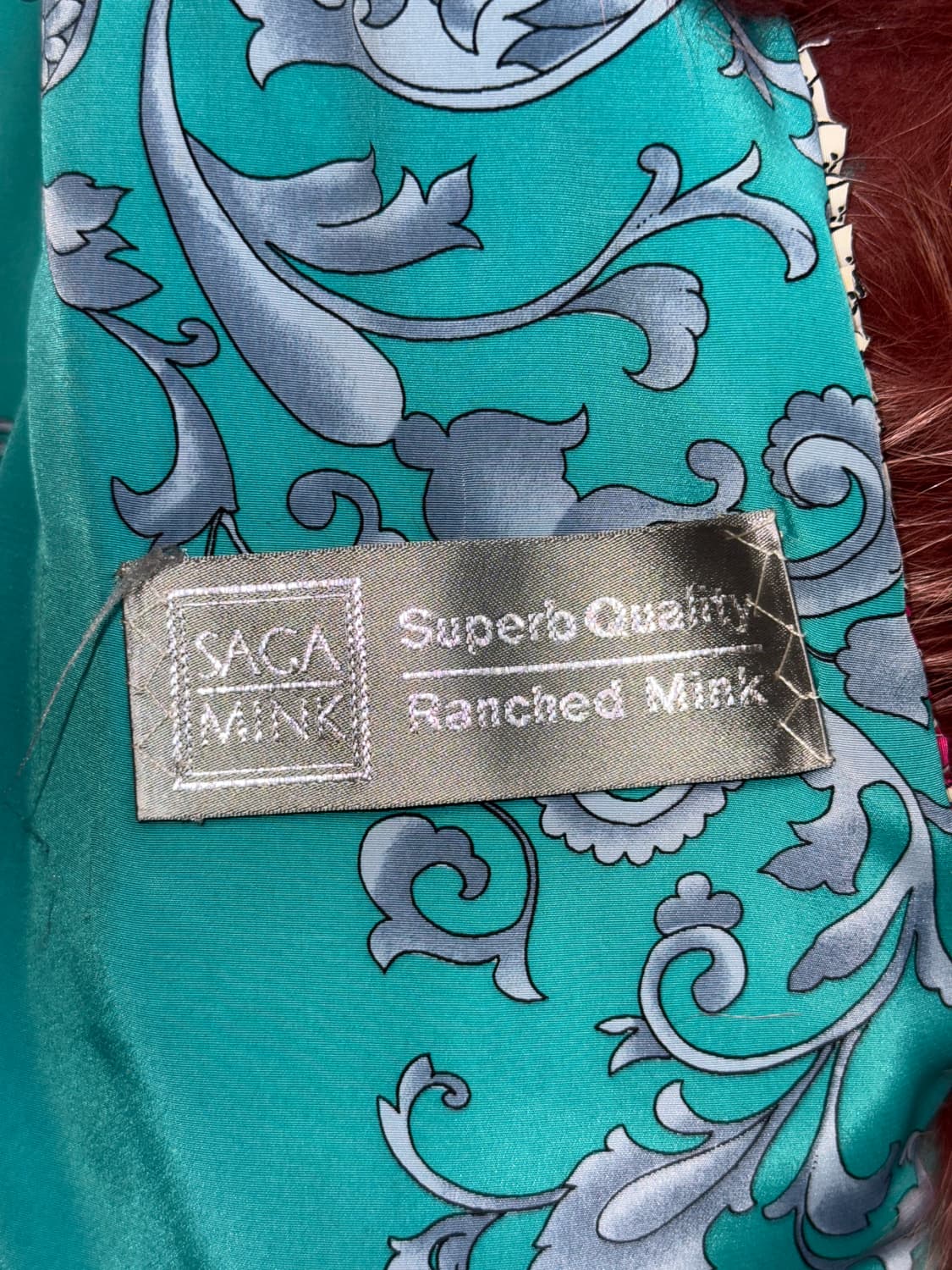 Jindo SAGA mink cherry rose fox fur coat 상품이미지5