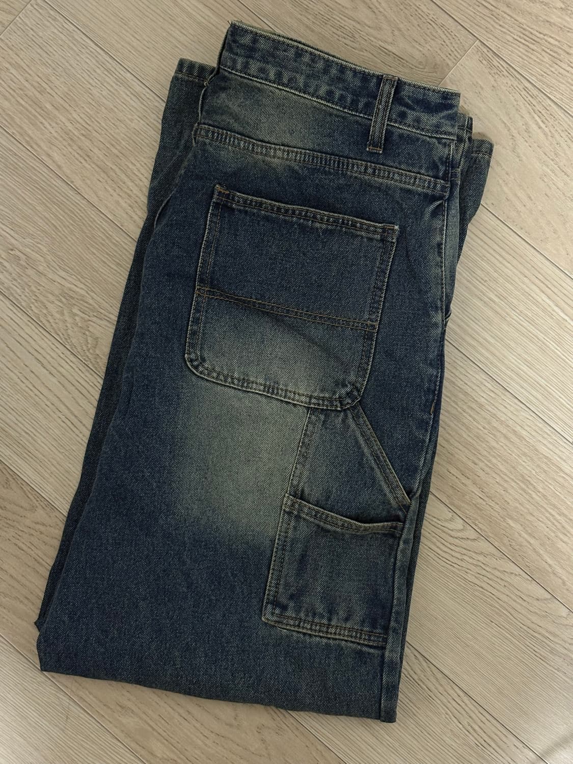 카펜터 워싱 데님 팬츠 M 판매 상품이미지3