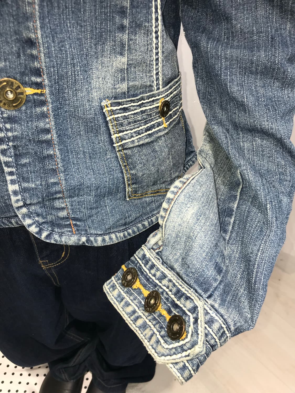 스티치 데님 자켓  상품이미지3