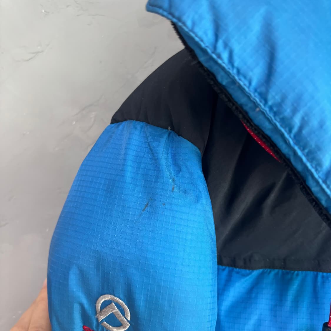 노스페이스 700 써밋 윈드스토퍼 구스다운 패딩 블루 상품이미지5